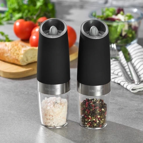 Set de 2 Molinillos eléctricos de sal y pimienta 🧂🍽️